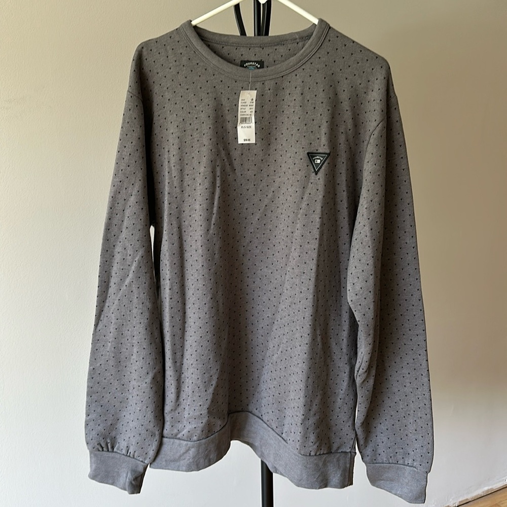 Fourstar men’s sweater. Dark gray, size X-Large.